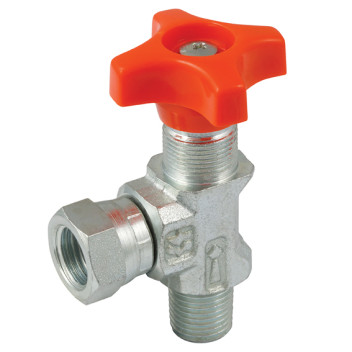1/4\" BSPT M/F 90DEG GAUGE ISOLATOR VALVE