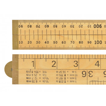 R.S.T. Wooden 4 Fold Rule 1m / 39in (Blister packed)