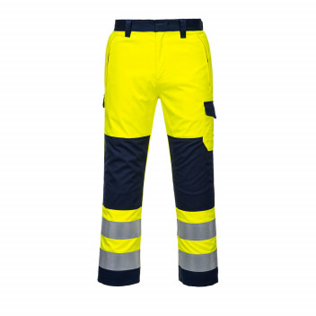 MV46 Hi-Vis Modaflame Trouser Yellow/Navy Large