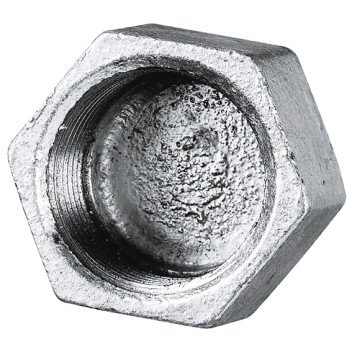 3/8\" BSPP FEMALE CAP HEX GALVANISED