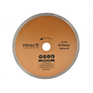 Vitrex Hi Glaze Diamond Blade 180mm