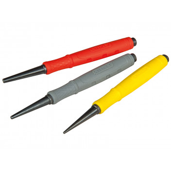 Stanley Tools DynaGrip Nail Punch Set 3 Piece