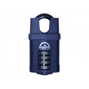 Squire CP40CS Combination Padlock 4-Wheel Closed Shackle 40mm
