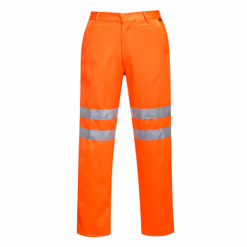 RT45 Hi-Vis Poly-cotton Trousers RIS Orange Tall Large