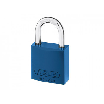 ABUS Mechanical 72/40mm Aluminium Padlock Blue Keyed Alike TT60121
