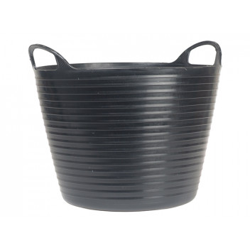 Faithfull Heavy-Duty Polyethylene Flex Tub 28 litres Black