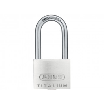 ABUS Mechanical 64TI/40mm TITALIUM Padlock 40mm Long Shackle Carded