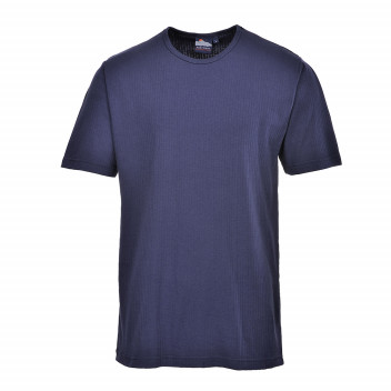 B120 Thermal T-Shirt Short Sleeve Navy Small