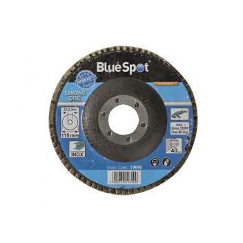 BlueSpot Tools Sanding Flap Disc 115mm 40 Grit