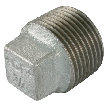 1\" BSPT MALE SOLID PLUG GALVANISED GF291SG