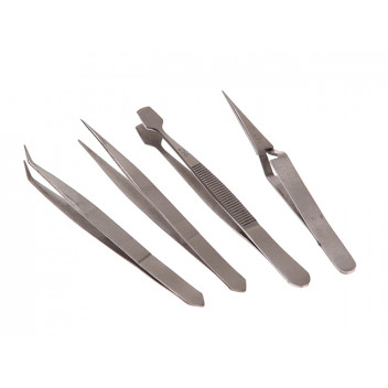 Faithfull Tweezer Set, 4 Piece