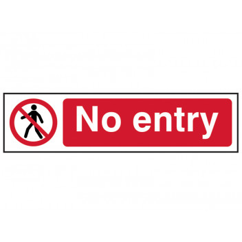 Scan No Entry - PVC 200 x 50mm