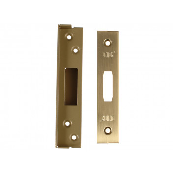 UNION StrongBOLT 2100 Mortice Deadlock Rebate Kit 25mm Polished Brass Box