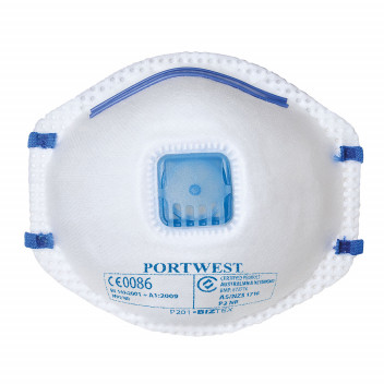 P201 FFP2 Valved Respirator White