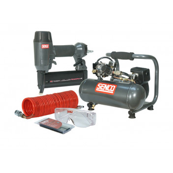 Senco Finish Pro 18 Pneumatic Nailer & 1 HP Compressor Kit 110V