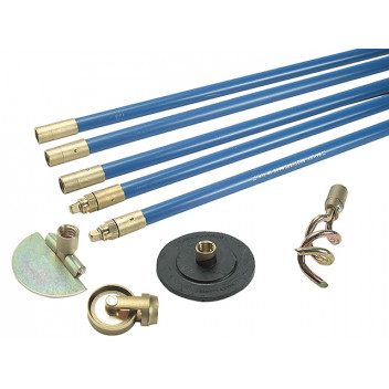 Bailey 1324 Lockfast 3/4in Drain Rod Set 4 Tools