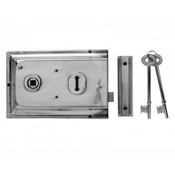 Yale Locks P334 Rim Lock Brass Finish 156 x 104mm Visi