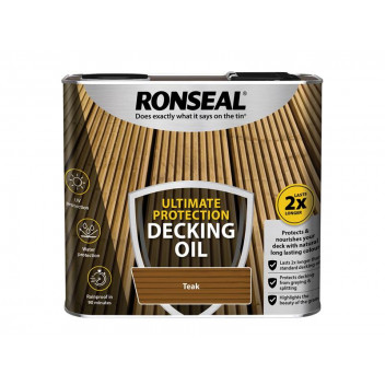 Ronseal Ultimate Protection Decking Oil Teak 2.5 litre