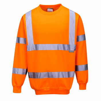 B303 Hi-Vis Sweatshirt Orange Large