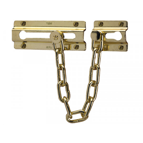 Yale Locks P1037 Door Chain Brass Finish