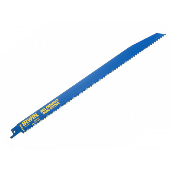 IRWIN Sabre Saw Blade 156R 300mm Nail Embedded Wood Cut Pack of 5