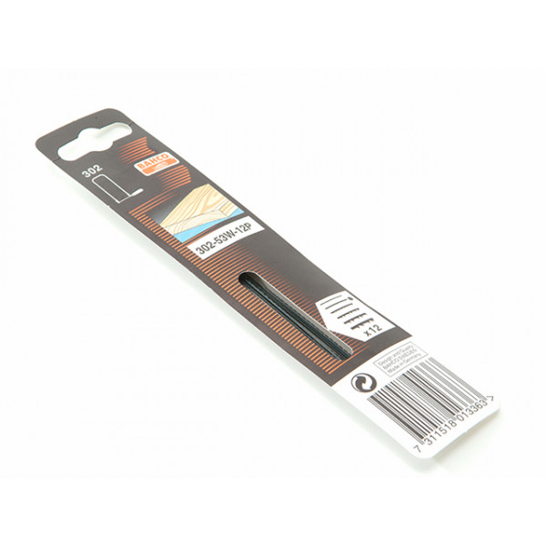 Bahco 30253W12P Fret Saw Blades for Wood 130mm (5in) (Pack of 12)