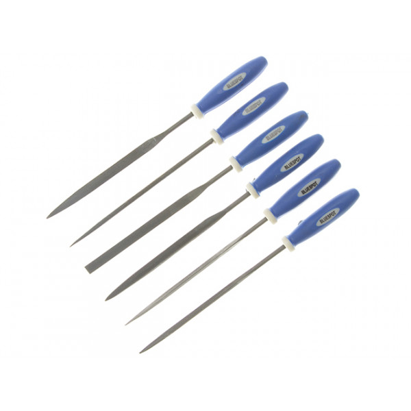 BlueSpot Tools Mini File Set with Pouch 6 Piece