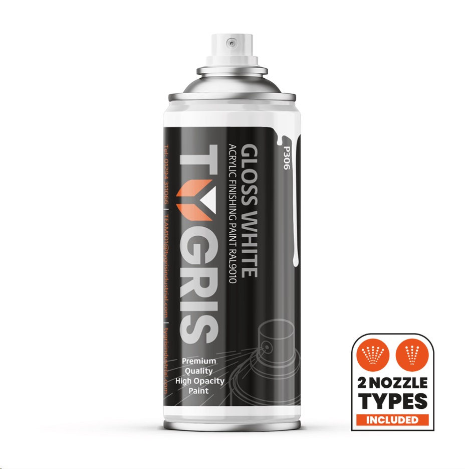 TRISTARcolor Spraydose RAL 9002 Grauweiß – 3x400 Ml, Glänzend, Schnelltrocknend, Made In Germany