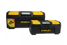 Stanley Tools One Touch DIY Toolbox 2 Pack 1 x 41cm (16in) & 1 x 60cm (24in)