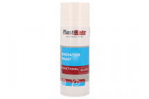 PlastiKote Trade Radiator Spray Paint Gloss White 400ml