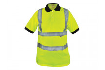 Scan Hi-Vis Yellow Polo Shirt - M (40in)
