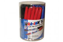 Markal DURA-INK 15 Fine Tip Marker Mixed Colours (Tub 48)