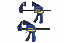 IRWIN Quick-Grip Quick-Change Medium-Duty Bar Clamp 150mm (6in) Twin Pack