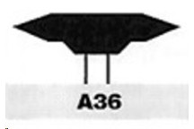 Mounted Points A Shape (Shank Diameter 6mm) A36