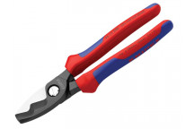 Knipex Cable Shears Twin Cutting Edge Multi-Component Grip 200mm (8in)