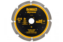 DEWALT Extreme PCD Fibre Cement Saw Blade 216 x 30mm x 8T