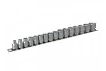 Teng M3816 Socket Clip Rail Set of 16 Metric 3/8in Drive