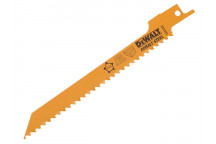 DEWALT Sabre Blade Fine Fast Cuts & Curve Cutting in Wood 152mm Pack of 5