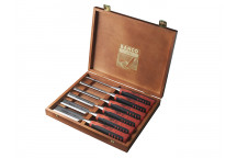 Bahco 424P-S6 Bevel Edge Chisel Set in Wooden Box, 6 Piece