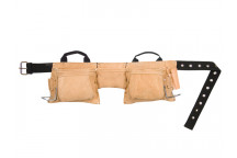 Kuny\'s AP-527X Heavy-Duty Leather Work Apron 12 Pocket