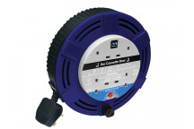Masterplug Cassette Cable Reel 240V 13A 4-Socket Thermal Cut-Out Blue 8m
