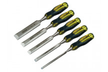 Stanley Tools FatMax Bevel Edge Chisel with Thru Tang Set, 5 Piece