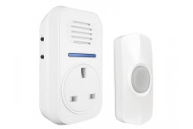 Uni-Com Smart Plug-Through Flashing Door Chime