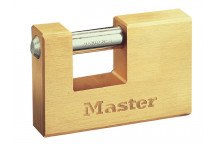 Master Lock Rectangular 63mm Solid Brass Body Shutter Padlock
