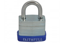 Faithfull Laminated Steel Padlock 30mm 3 Keys