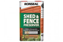 Ronseal Shed & Fence Preserver Autumn Brown 5 litre