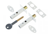 Yale Locks PM444 Door Security Bolts White Finish Visi of 2