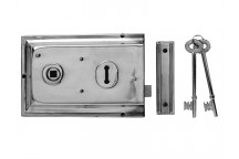 Yale Locks P334 Rim Lock Chrome Finish 156 x 104mm Visi