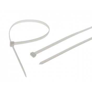 Faithfull Heavy-Duty Cable Ties White 9.0 x 600mm (Pack 10)