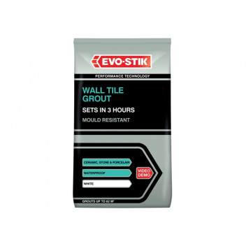 EVO-STIK Wall Tile Grout Mould Resistant White 500g
